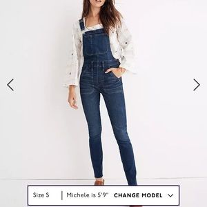 madewell overalls! nice medium-dark wash!